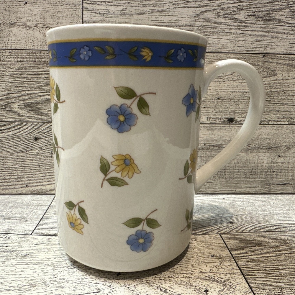 ANCHOR HOCKING‎ Savannah Floral Coffee Mug 4.25x3" Ceramic